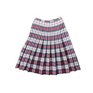 Vintage Pendleton Dress MacDuff Tartan Plaid Pleat Skirt Sz 12 Scottish Wool